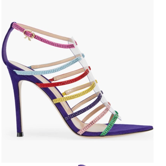 NIB $1475 Gianvito Rossi Crystal Embellished Sandal  in size 8 / 38! - Picture 4 of 8